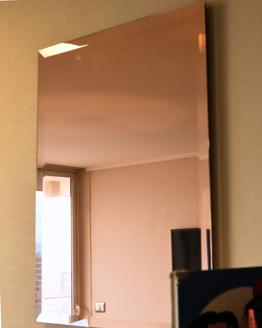 Espejo Rose Gold Rectangular Biselado