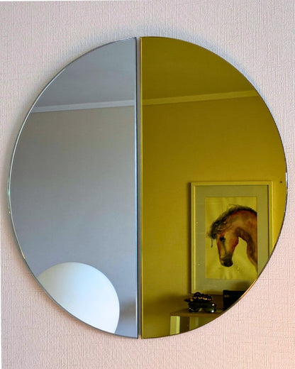 Espejo Doble Luna Oro - Incoloro