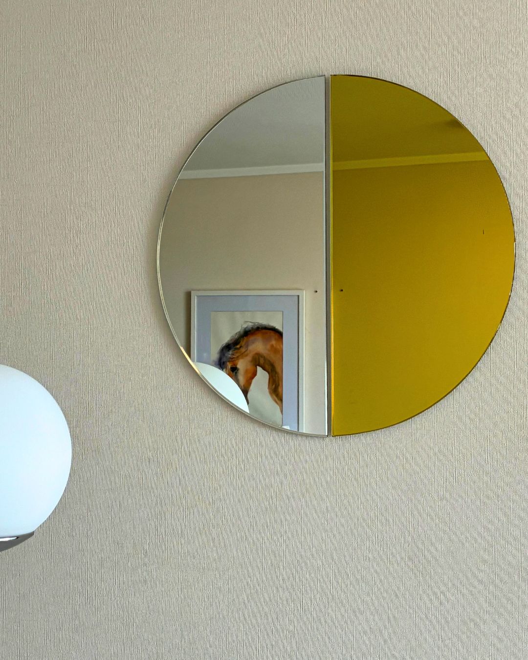 Espejo Doble Luna Oro - Incoloro