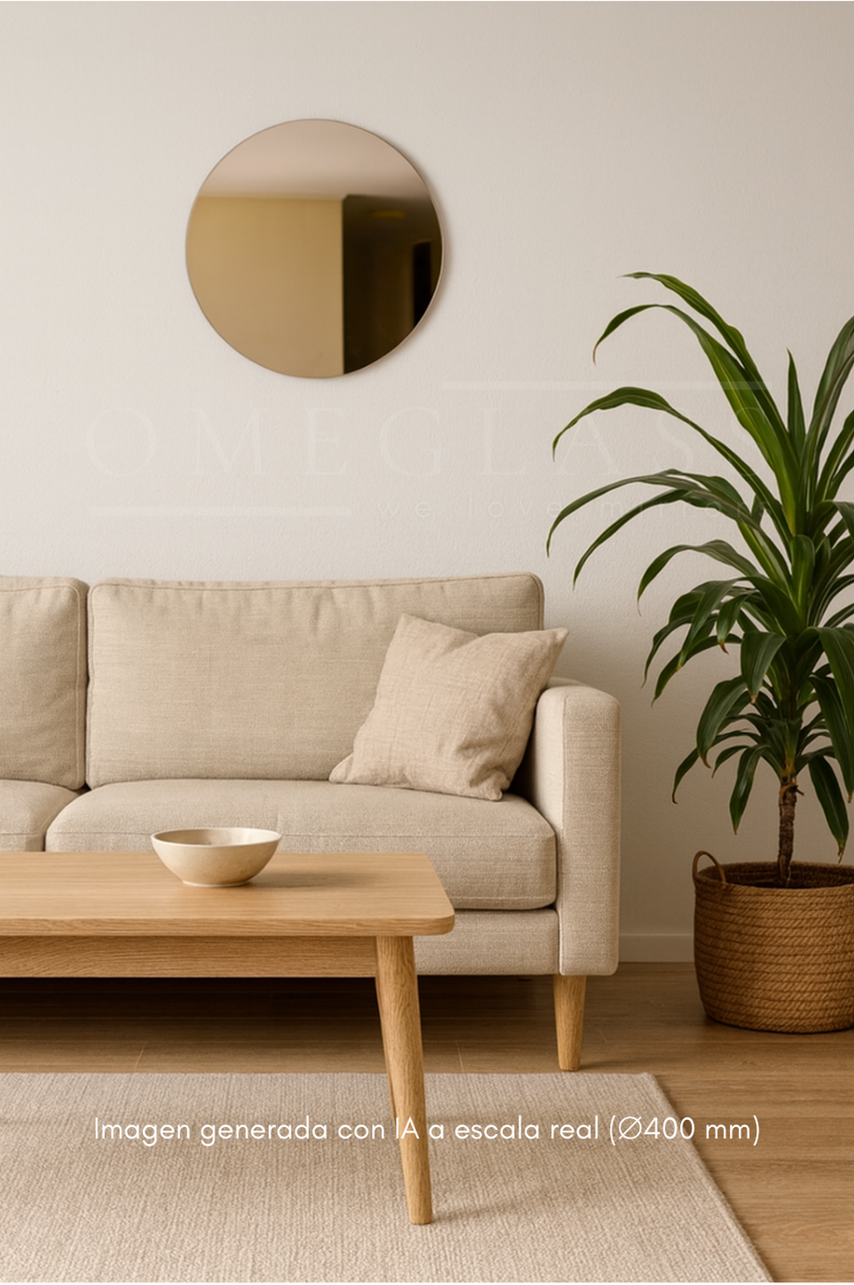 Espejo Circular Bronce Ocaso