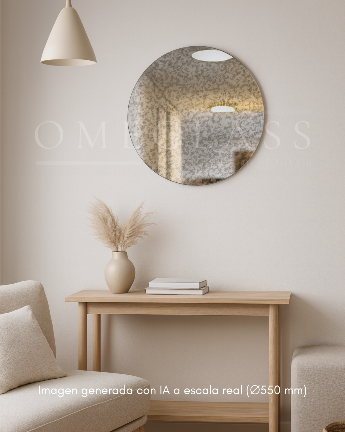 Espejo Envejecido Circular